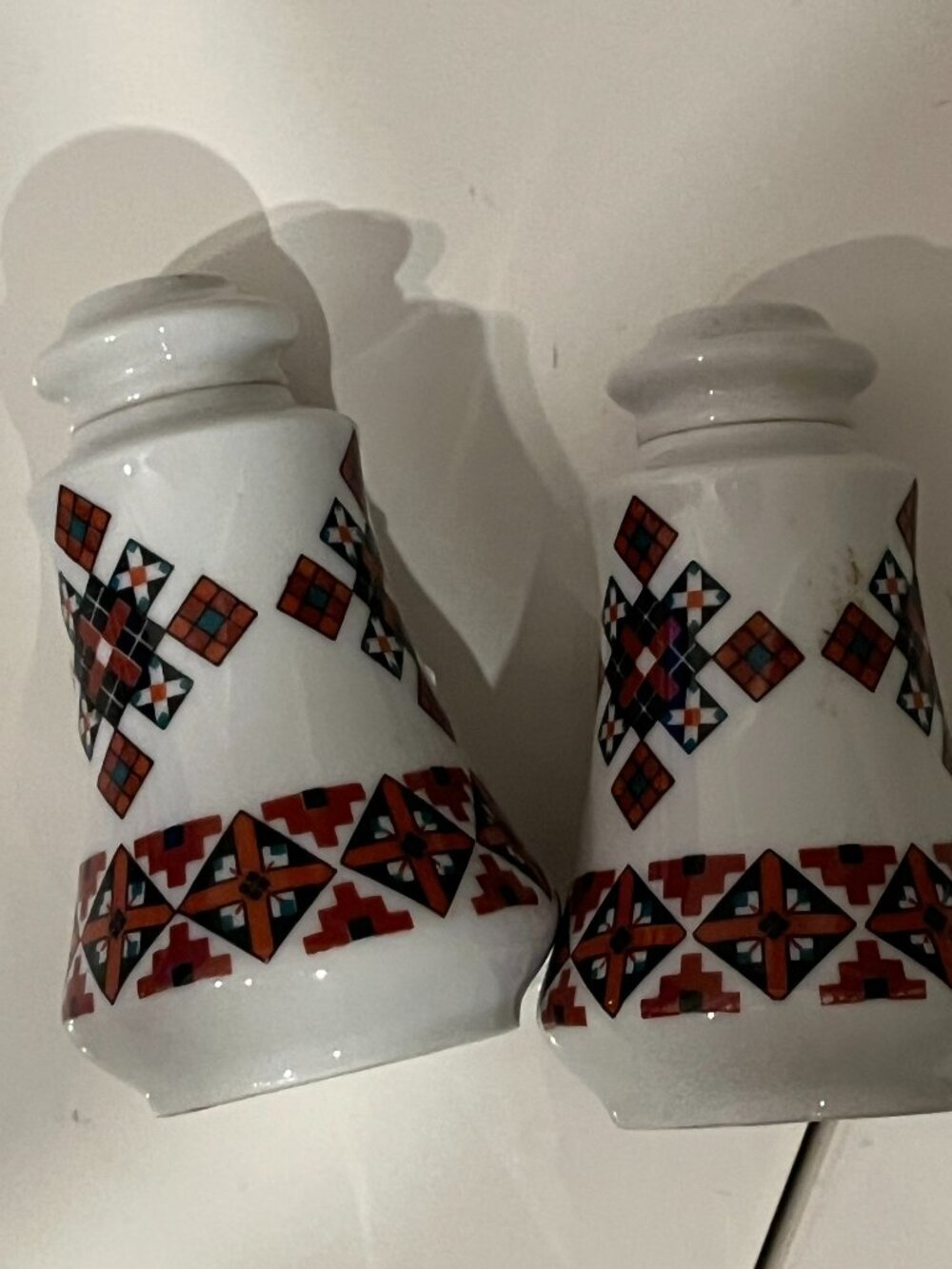 Ukrainian Art Marusha Salt Pepper Shakers